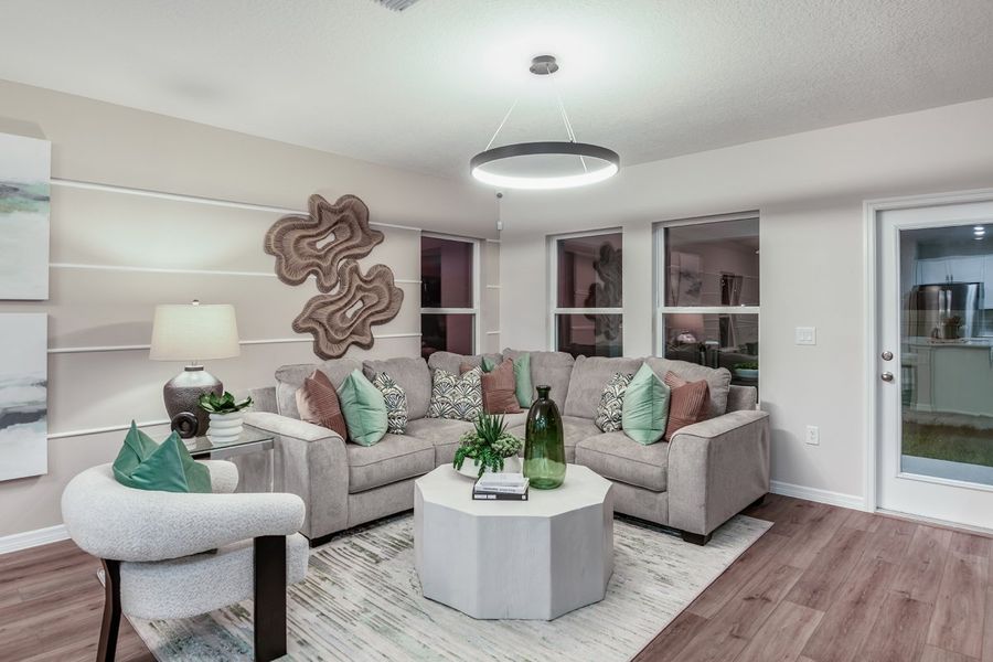 Furnished interior view inside a new home in Pasadena Woods, Dade City (Image 10).