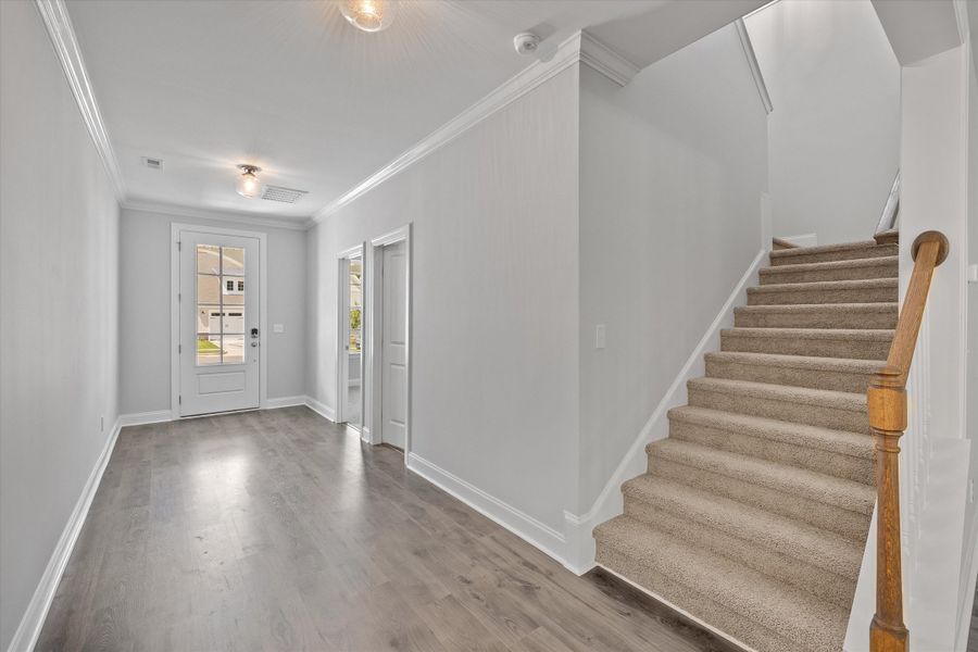 Representative unfurnished interior of a home built from the The Hampton by RobuckHomes in Kennebec Crossing, Angier (Image 115). Representative unfurnished interior of a home built from the The Hampton by RobuckHomes in Kennebec Crossing, Angier (Image 115).