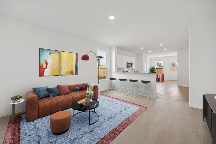 Furnished interior view inside a new home in Montgomery Bend, Montgomery (Image 15). Furnished interior view inside a new home in Montgomery Bend, Montgomery (Image 15).