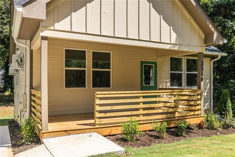 Exterior details and patio area of a home in , Atlanta (Image 25).