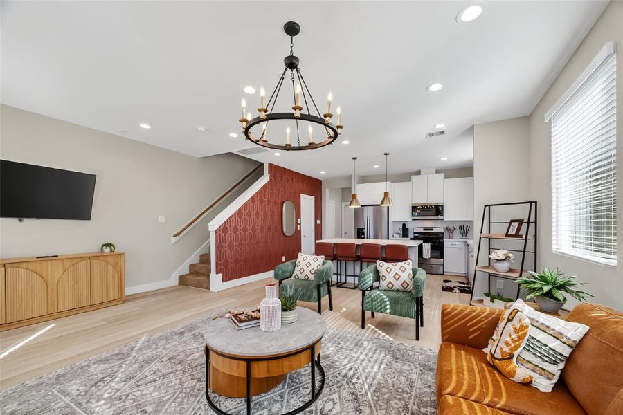 Furnished interior view inside a new home in Scranton Estates, Houston (Image 15).