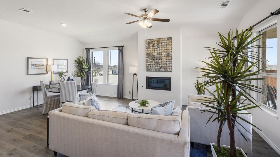 Representative furnished interior of a home built from the Durango by D.R. Horton in The Woods at Lindsey Place, Anna (Image 5).