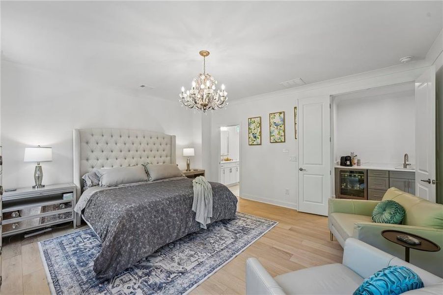 Furnished interior view inside a new home in Lakeside at River Green, Canton (Image 50).