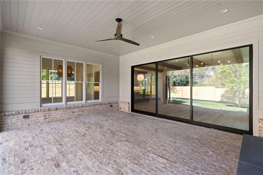 Exterior details and patio area of a home in , Atlanta (Image 32).