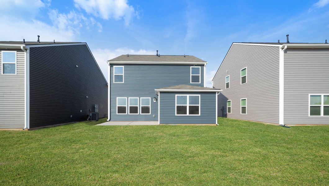 Exterior details and patio area of a home in Durbin Meadows, Fountain Inn (Image 3). Exterior details and patio area of a home in Durbin Meadows, Fountain Inn (Image 3).