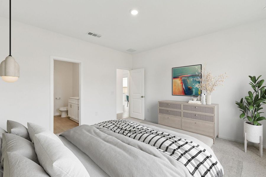 Furnished interior view inside a new home in Mavera, Conroe (Image 10).