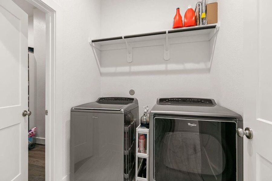 Beyond laundry, this spacious UtilityRoom offers extra room for folding,sorting, or adding secondary storage Beyond laundry, this spacious UtilityRoom offers extra room for folding,sorting, or adding secondary storage