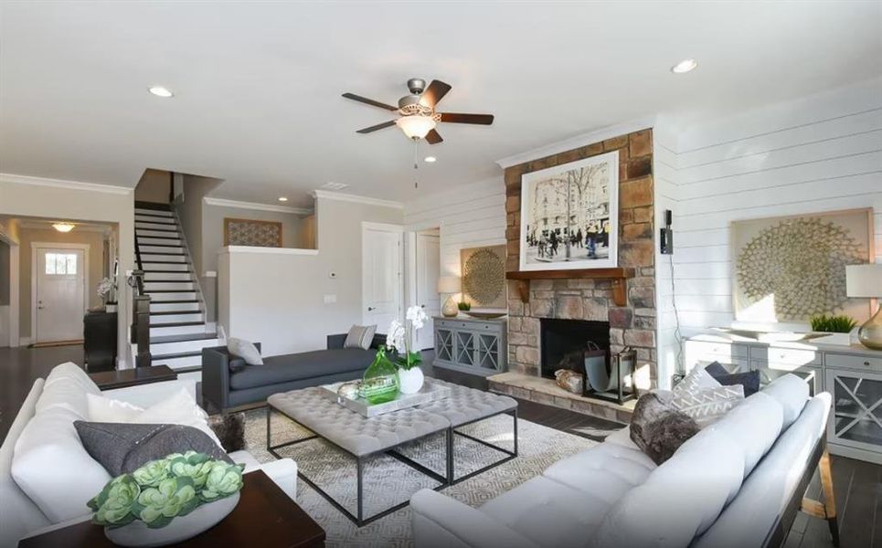 Furnished interior view inside a new home in Silverwood, Cumming (Image 4).