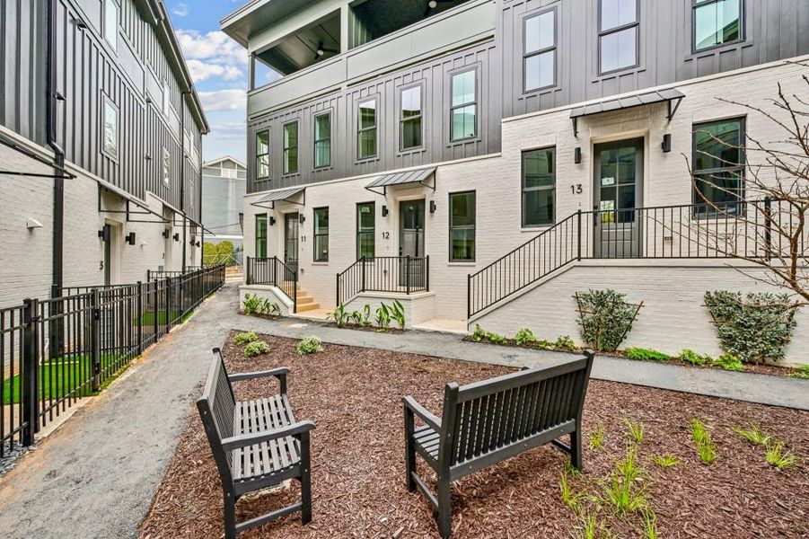 Exterior details and patio area of a home in , Atlanta (Image 26).