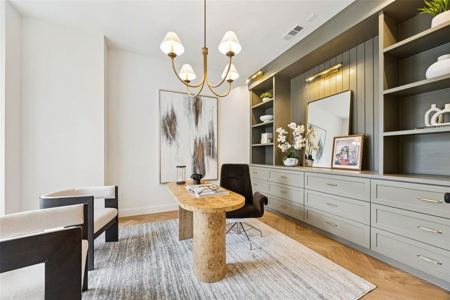 Furnished interior view inside a new home in , Dallas (Image 6).