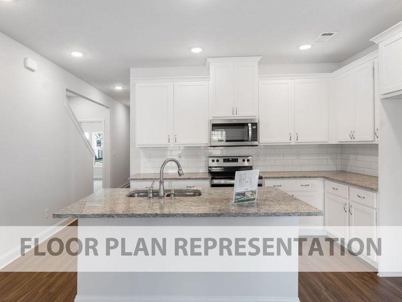 Representative furnished interior of a home built from the Macon 3-Bedroom by Ivey Homes in Windsor Townhomes, North Augusta (Image 5). Representative furnished interior of a home built from the Macon 3-Bedroom by Ivey Homes in Windsor Townhomes, North Augusta (Image 5).