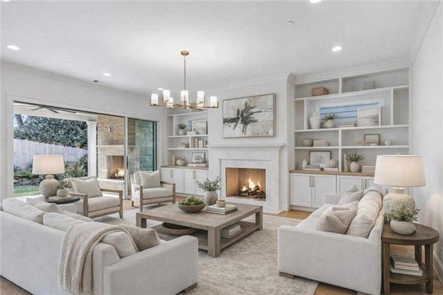 Furnished interior view inside a new home in , Marietta (Image 34).