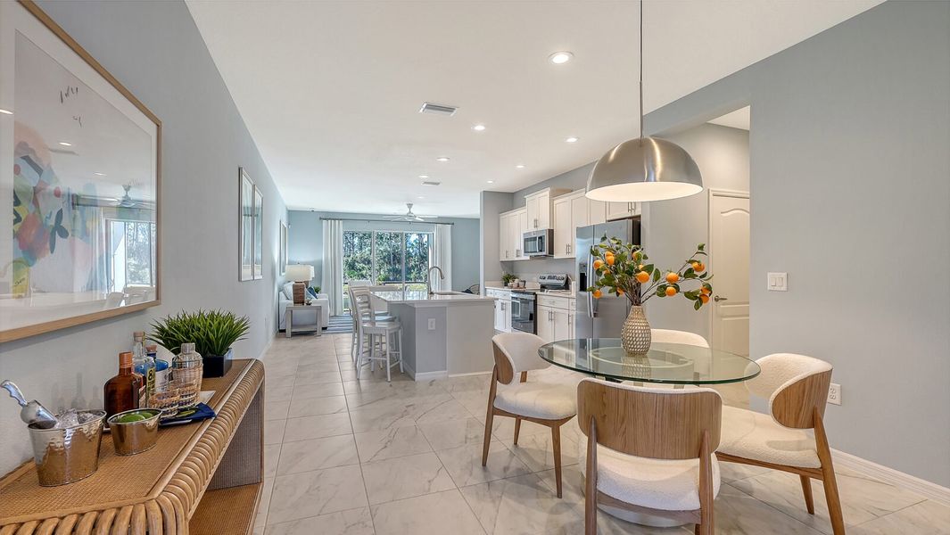 Representative furnished interior of a home built from the Avery by Neal Communities in Grand Park, Sarasota (Image 6).