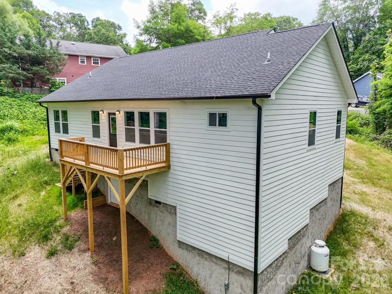 Exterior details and patio area of a home in , Black Mountain (Image 25). Exterior details and patio area of a home in , Black Mountain (Image 25).