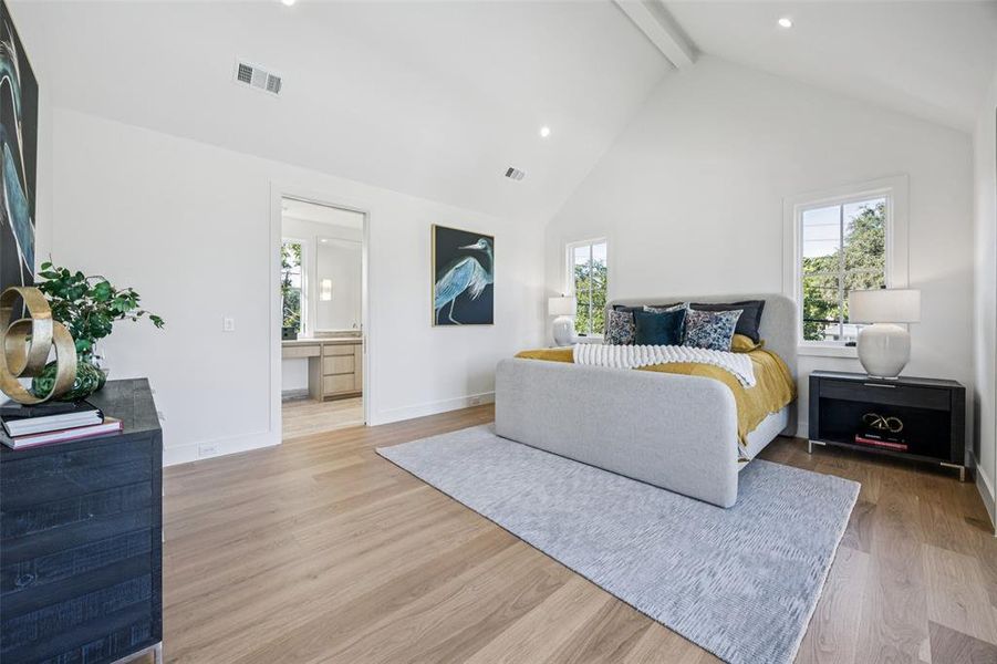 Furnished interior view inside a new home in , Dallas (Image 31).