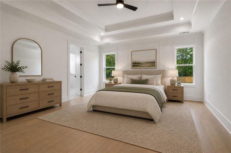 Furnished interior view inside a new home in , Grayson (Image 15).