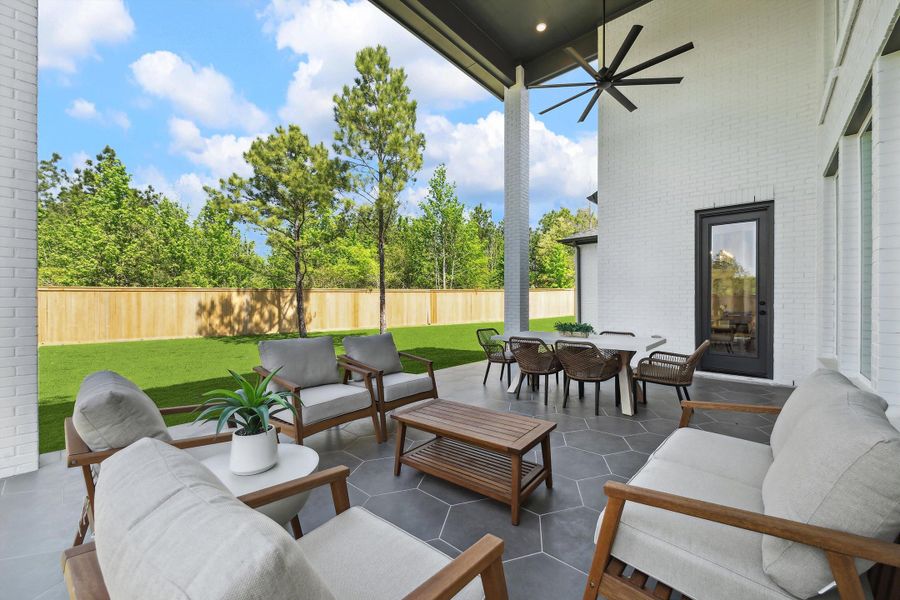 Representative exterior details of a home built from the The Jaxson IX by Westin Homes in The Woodlands Hills, Willis (Image 3).