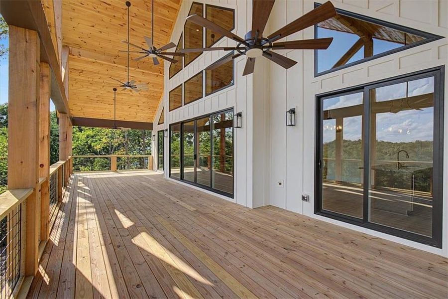 Exterior details and patio area of a home in , Ranger (Image 4).
