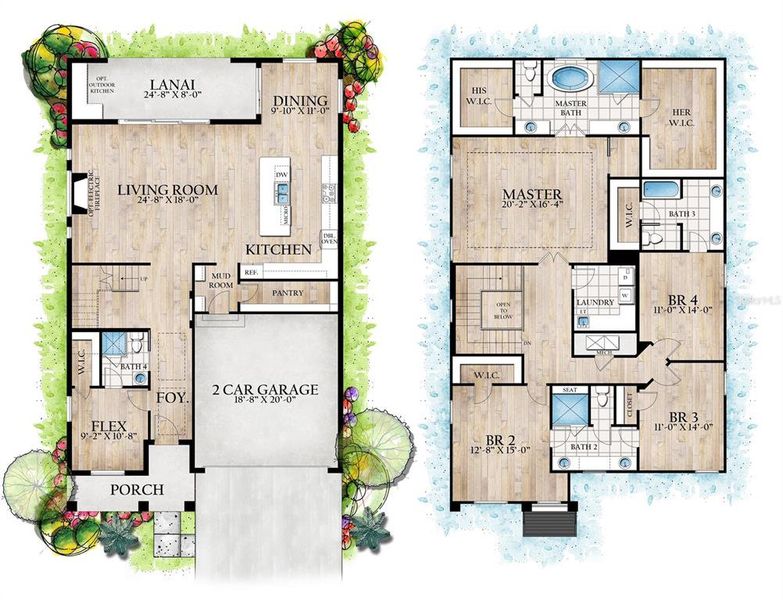 2D floor plan layout of this home in , Tampa, FL (Image 6).