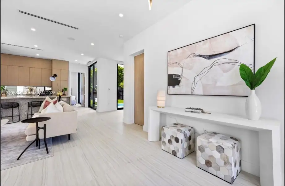 Furnished interior view inside a new home in , Miami (Image 14).
