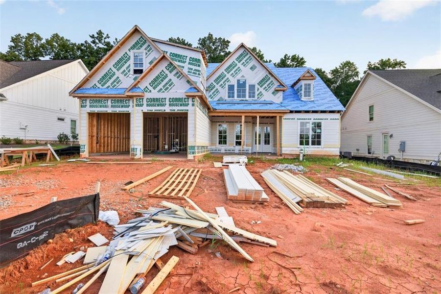 In-progress construction of a new home in , Statham, GA (Image 11).