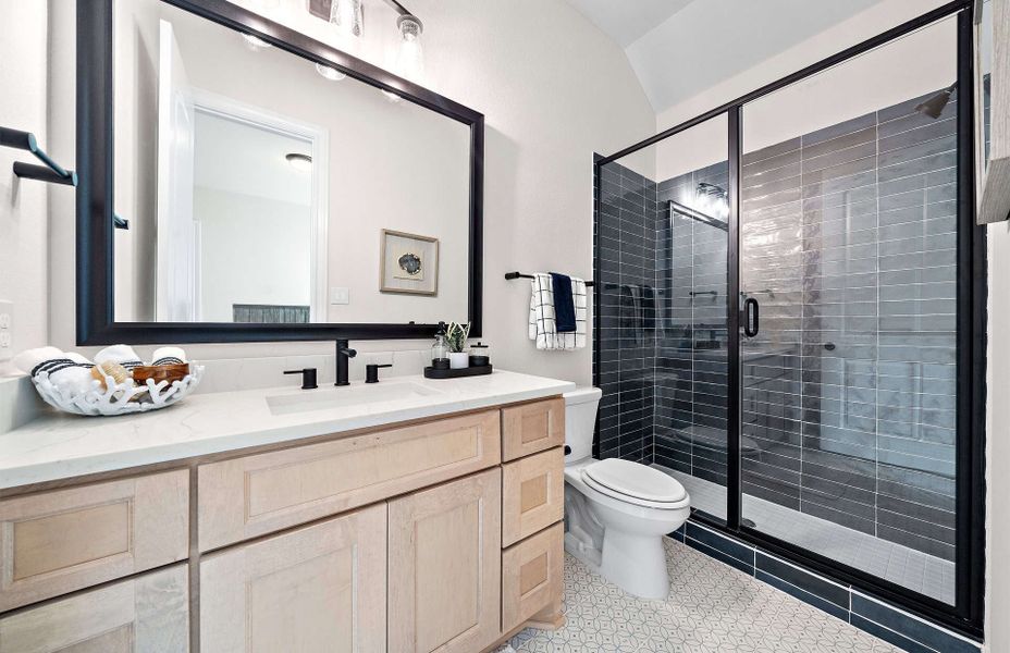 Furnished interior view inside a new home in Artavia 70′, Conroe (Image 35).