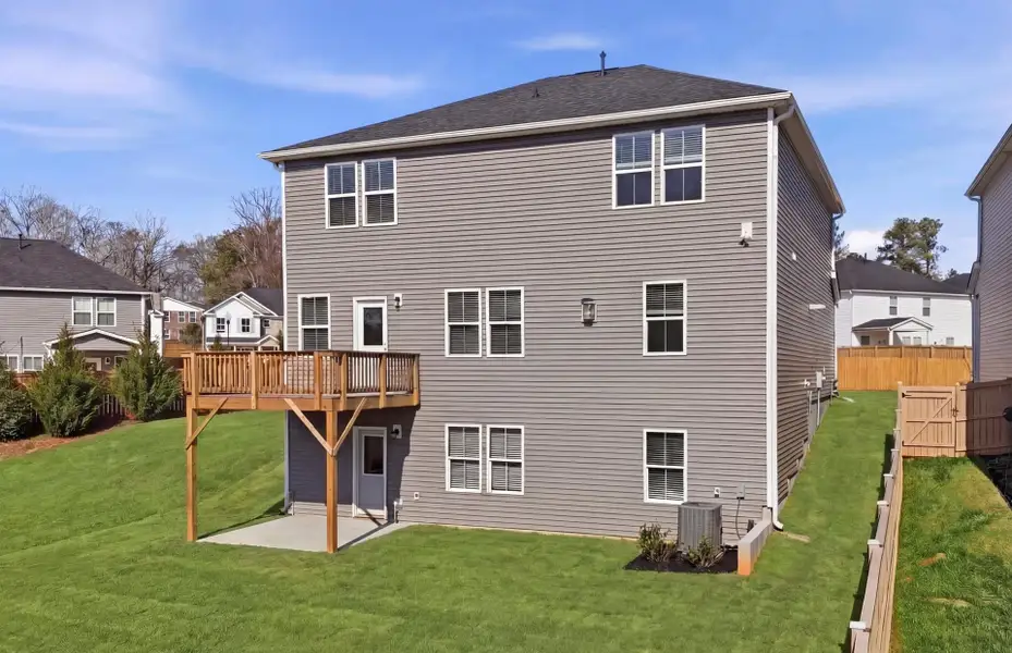 Exterior details and patio area of a home in Indigo Park, Easley (Image 4).