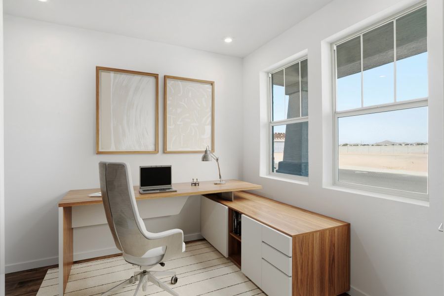 Furnished interior view inside a new home in Montana Vista - Highland, Buckeye (Image 15).