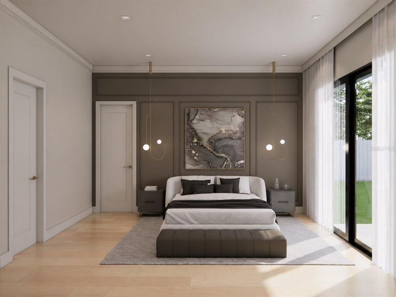 Furnished interior view inside a new home in , Orlando (Image 12).