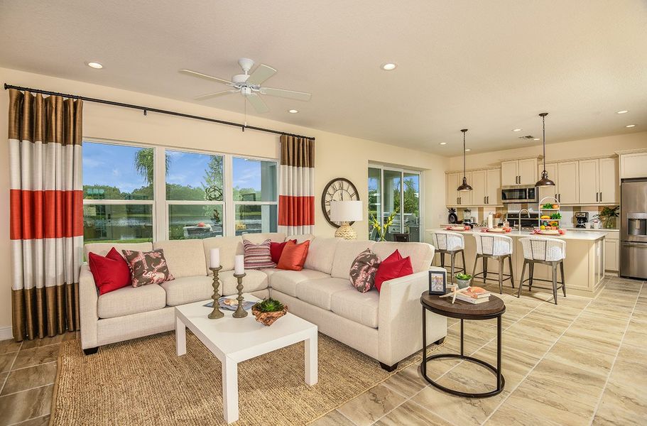 Representative furnished interior of a home built from the Honor by Neal Communities in Windward, Sarasota (Image 7). Representative furnished interior of a home built from the Honor by Neal Communities in Windward, Sarasota (Image 7).