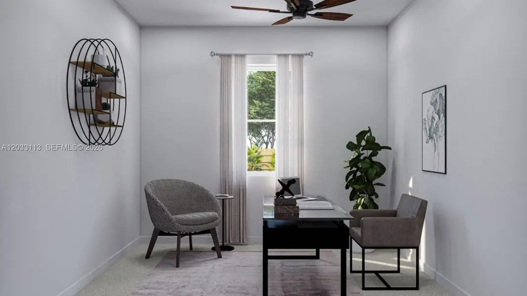 Furnished interior view inside a new home in Acacia Groves, Miami (Image 6).