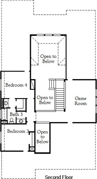 2D floor plan layout of this home in Valencia, Manvel, TX (Image 3).