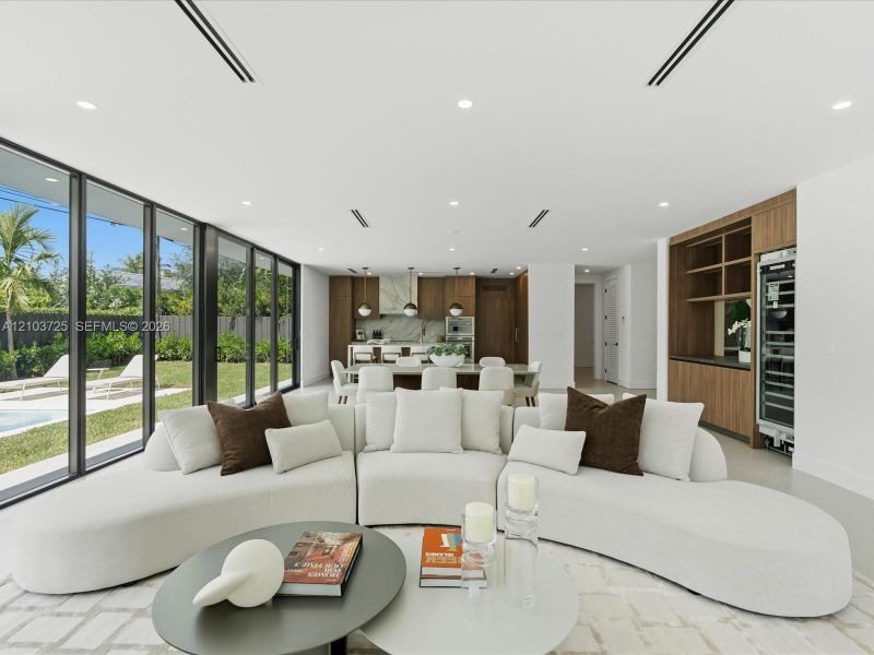 Furnished interior view inside a new home in , Miami (Image 10).