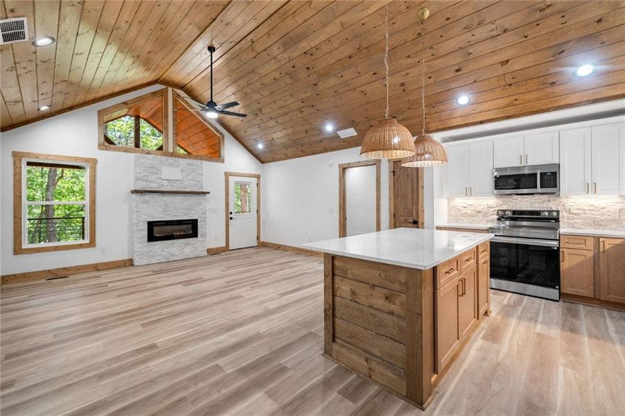 Furnished interior view inside a new home in , Ellijay (Image 14).