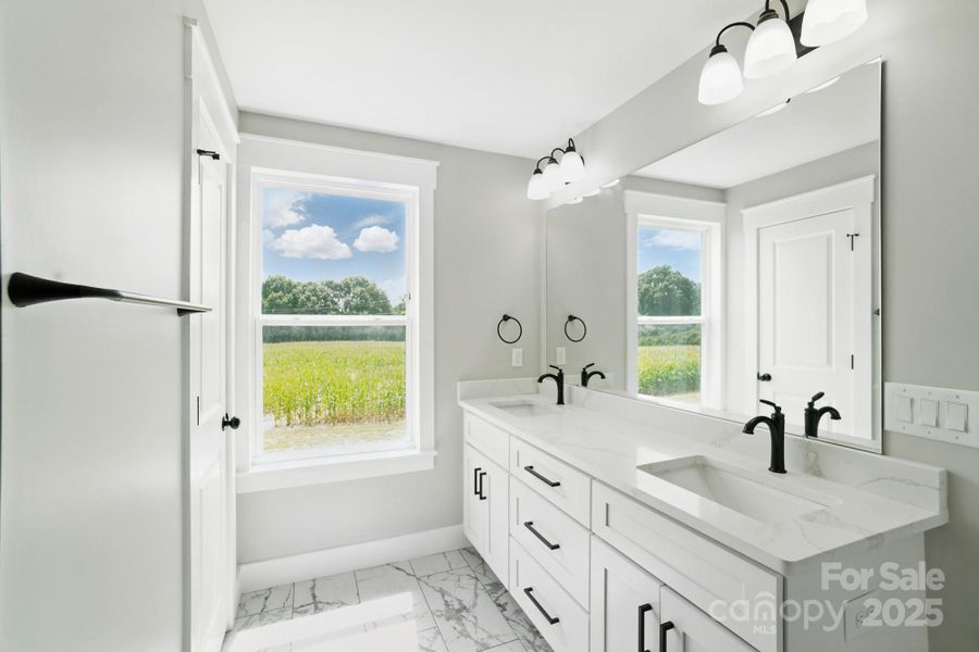 Furnished interior view inside a new home in , Marshville (Image 7).