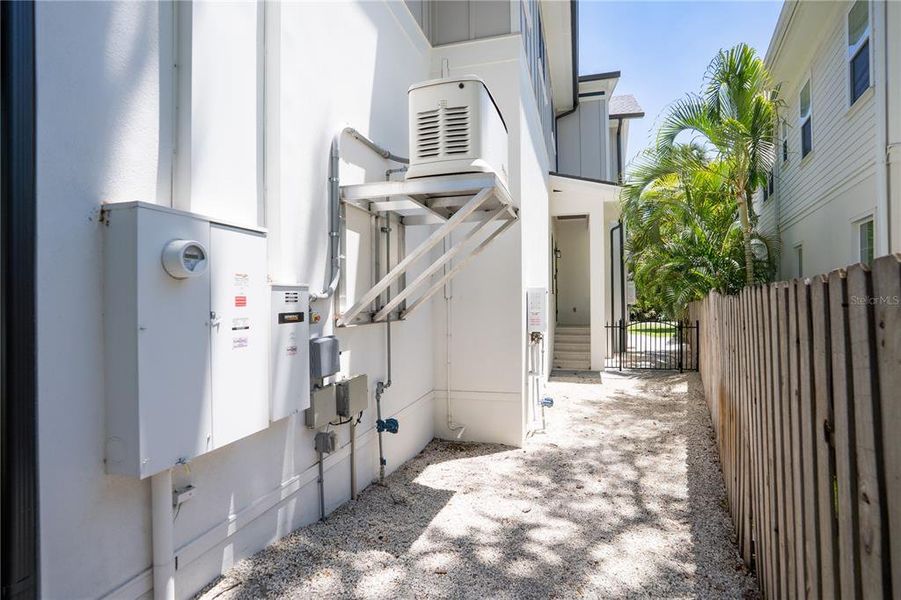 Exterior details and patio area of a home in , Tampa (Image 34).