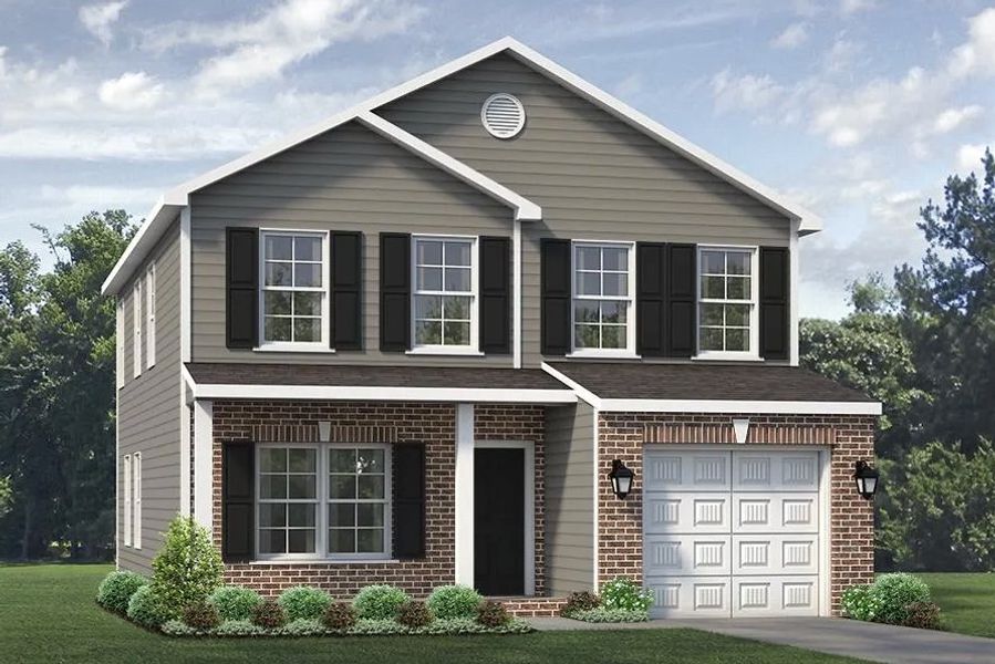 Front exterior of a home in the The Wilcox community, located in Greensboro, NC (Image 10).