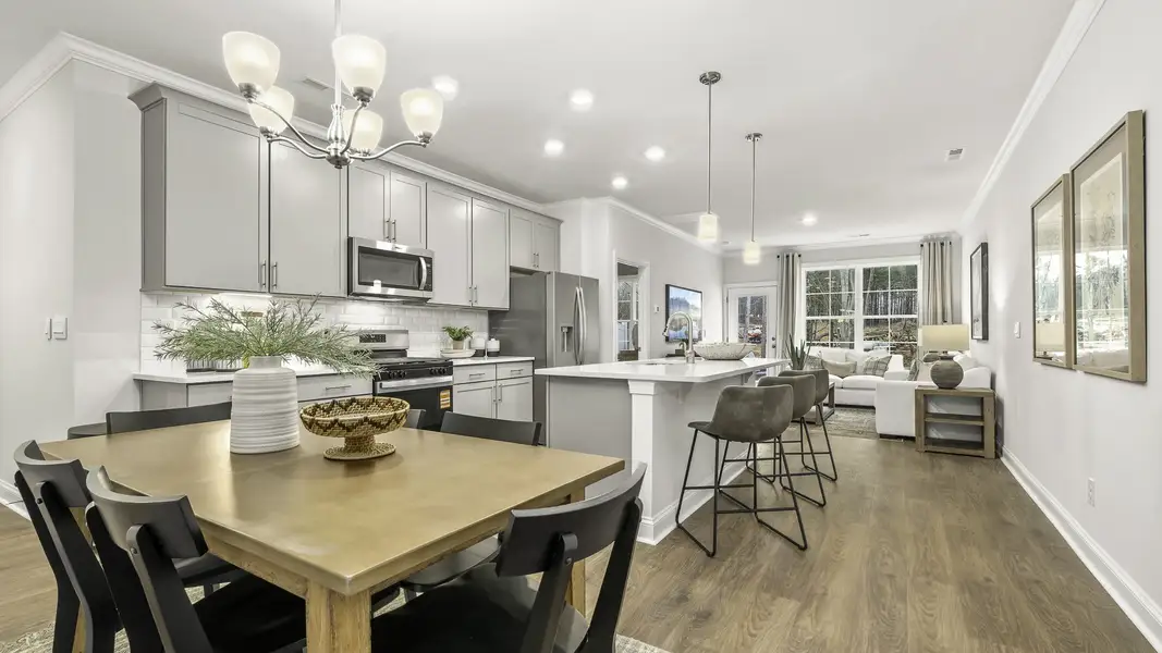 Furnished interior view inside a new home in Lybrook Village, Advance (Image 4).