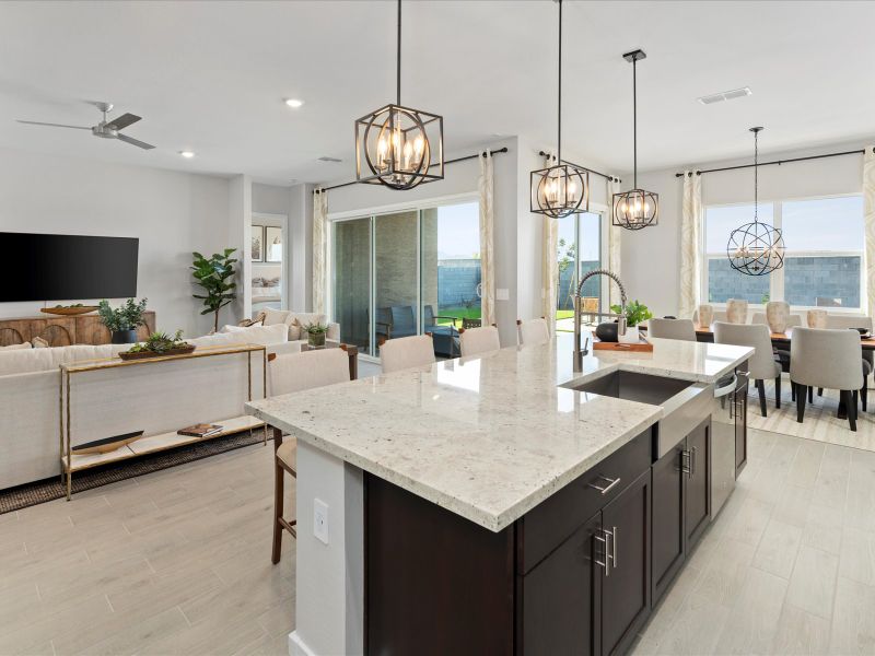 Kitchen in the Lennon Floorplan at Abel Ranch