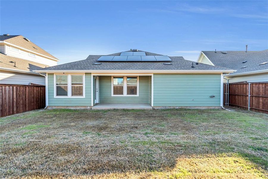 Exterior details and patio area of a home in Enclave at Pecan Creek, Krugerville (Image 2). Exterior details and patio area of a home in Enclave at Pecan Creek, Krugerville (Image 2).