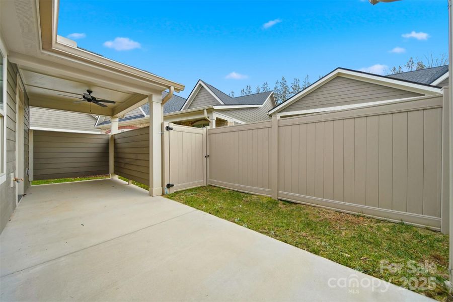 Exterior details and patio area of a home in , Hickory (Image 3). Exterior details and patio area of a home in , Hickory (Image 3).