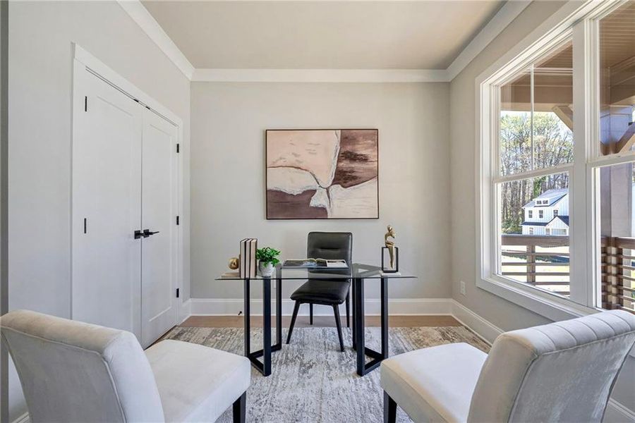 Furnished interior view inside a new home in , Atlanta (Image 46).