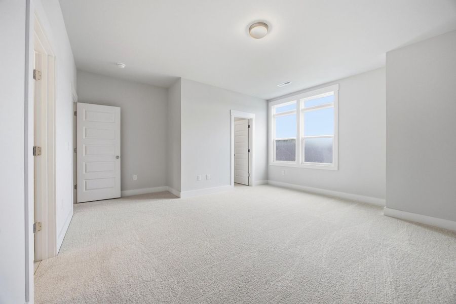 Representative unfurnished interior of a home built from the Bluebird by Garman Homes in Allen Park, Raleigh (Image 19). Representative unfurnished interior of a home built from the Bluebird by Garman Homes in Allen Park, Raleigh (Image 19).