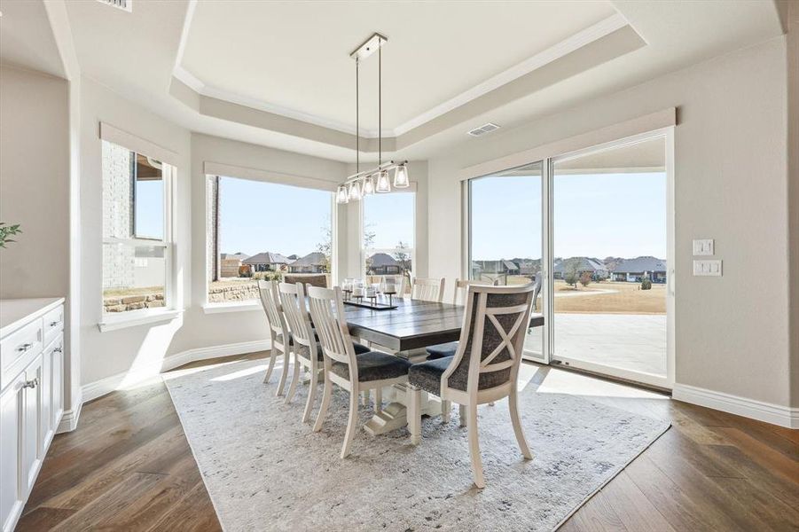Dining Room with view of Golf Course