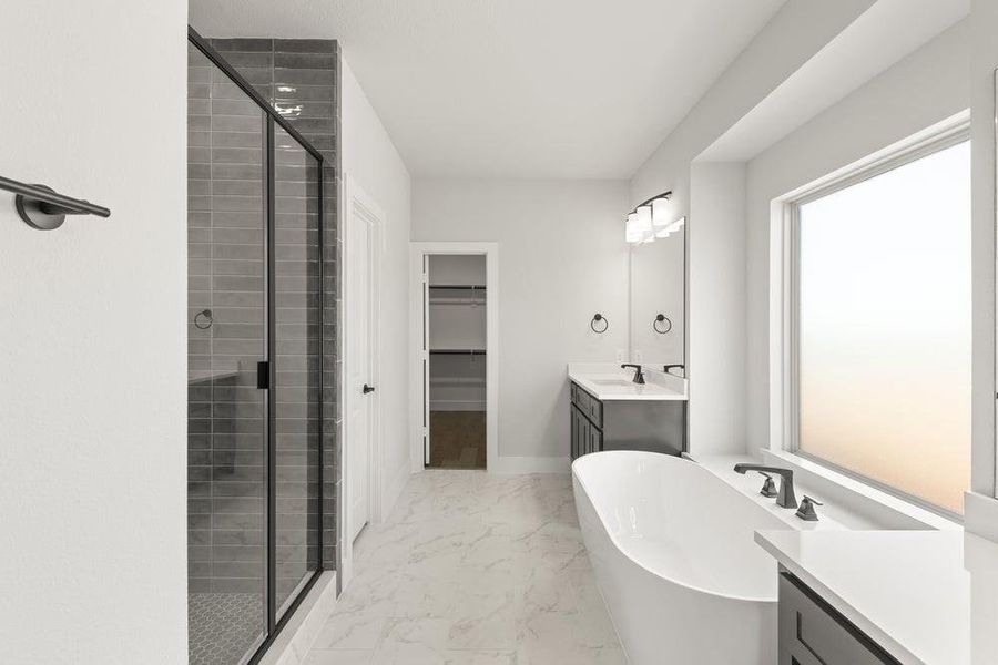 Furnished interior view inside a new home in Valencia on The Lake, Little Elm (Image 4).