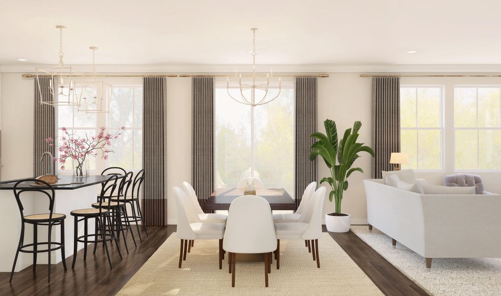 Furnished interior view inside a new home in Stono Village, Hollywood (Image 8).