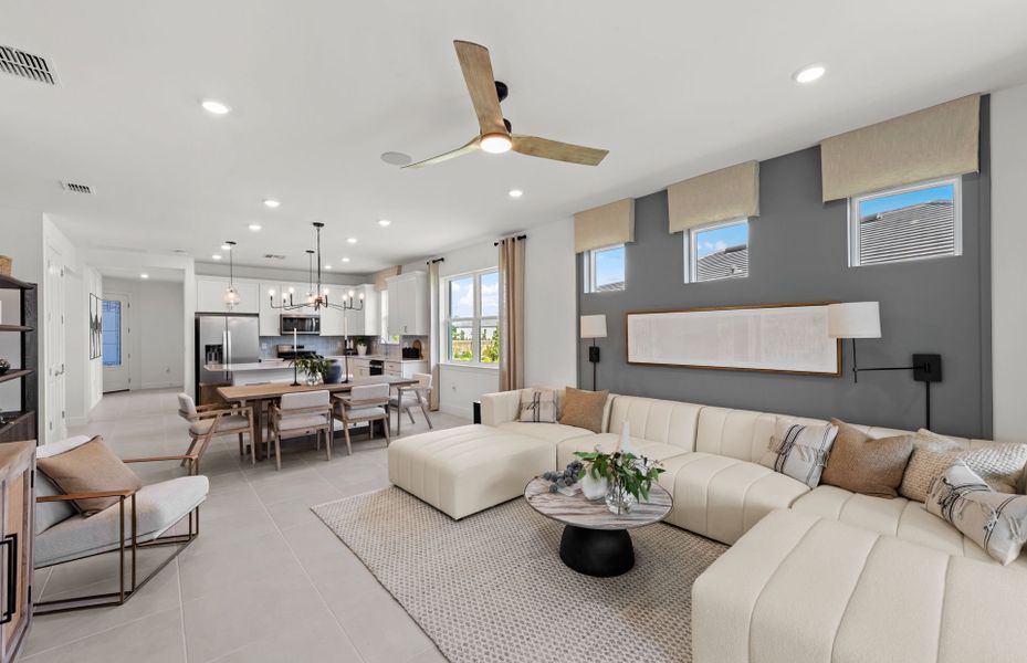 Representative furnished interior of a home built from the Ellenwood by Pulte Homes in Shores at Stillwater, Englewood (Image 9).