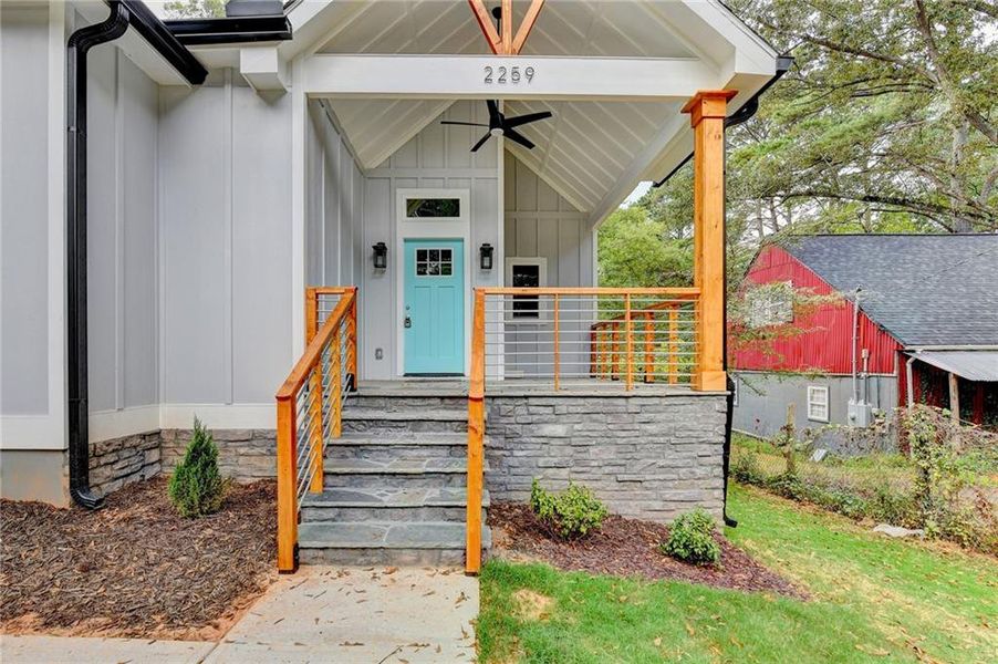 Exterior details and patio area of a home in , Atlanta (Image 26).