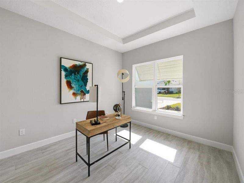 Furnished interior view inside a new home in Esplanade at Westview, Kissimmee (Image 7).