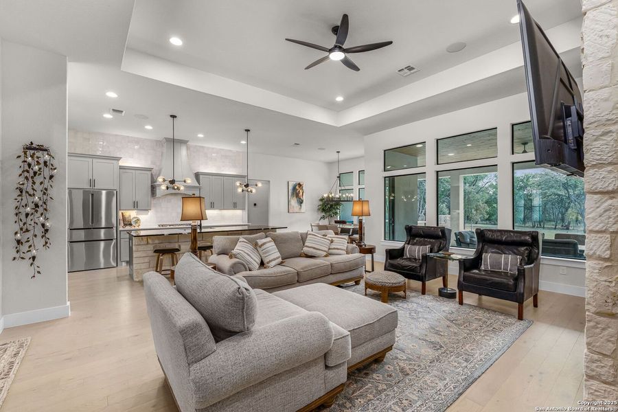 Furnished interior view inside a new home in , New Braunfels (Image 15).